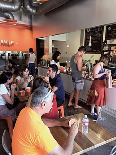 Yogurt Stop attracts paparazzi crowd