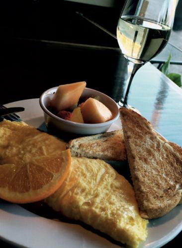 Always time for wine at Famous Toastery