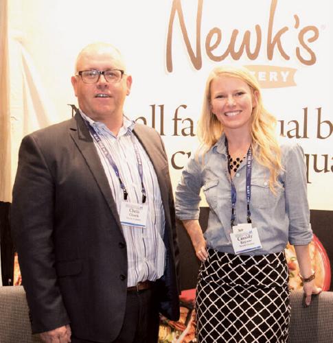Chris Cheek, l, and Cassidy Raynor of Newk's.