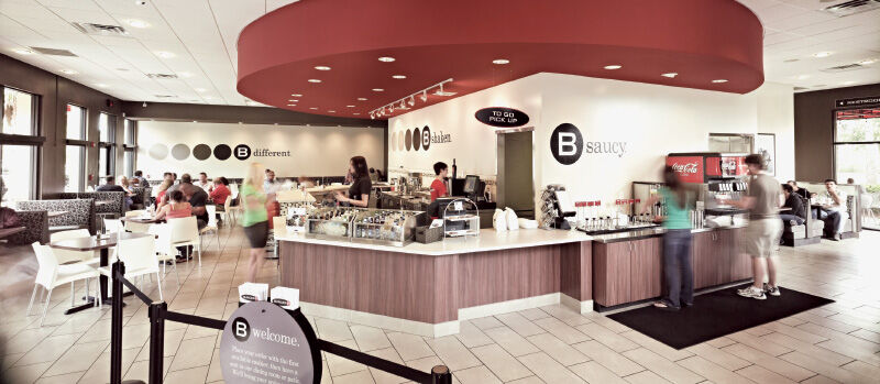 Burger 21 mixes up its store models