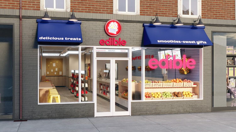 Edible new-format store