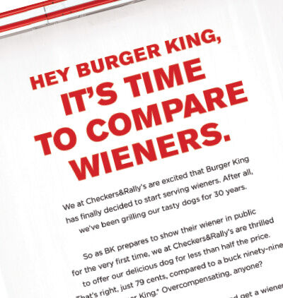 Checkers & Rally’s hits BK in wiener wars
