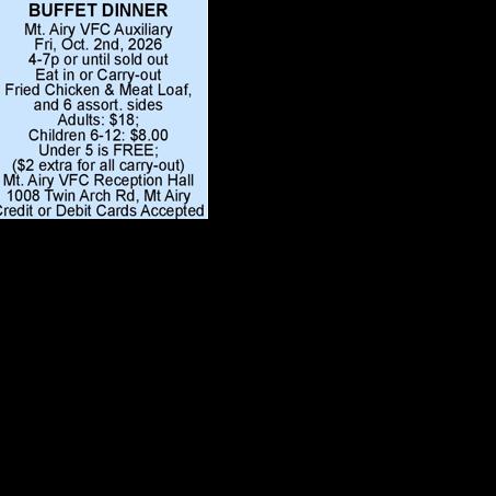 BUFFET DINNER