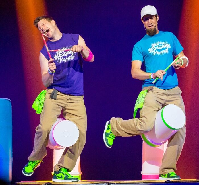 Buckets N Boards Comedy Percussion Show Performer