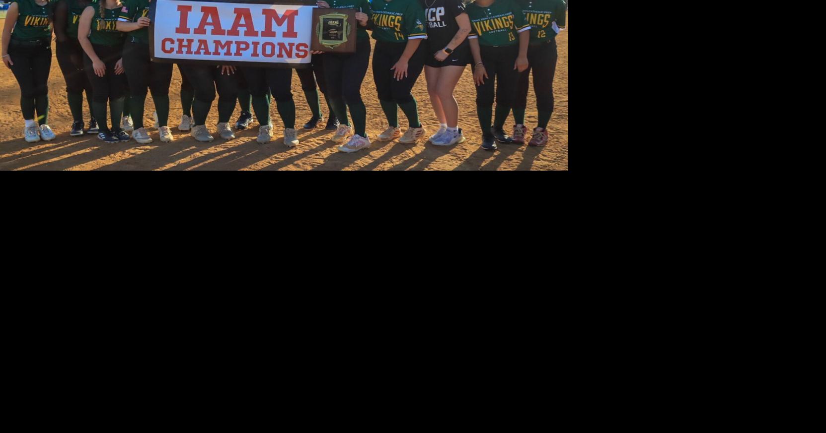 Growth throughout season helps Vikings handle playoff stress for first IAAM softball title in 10 years