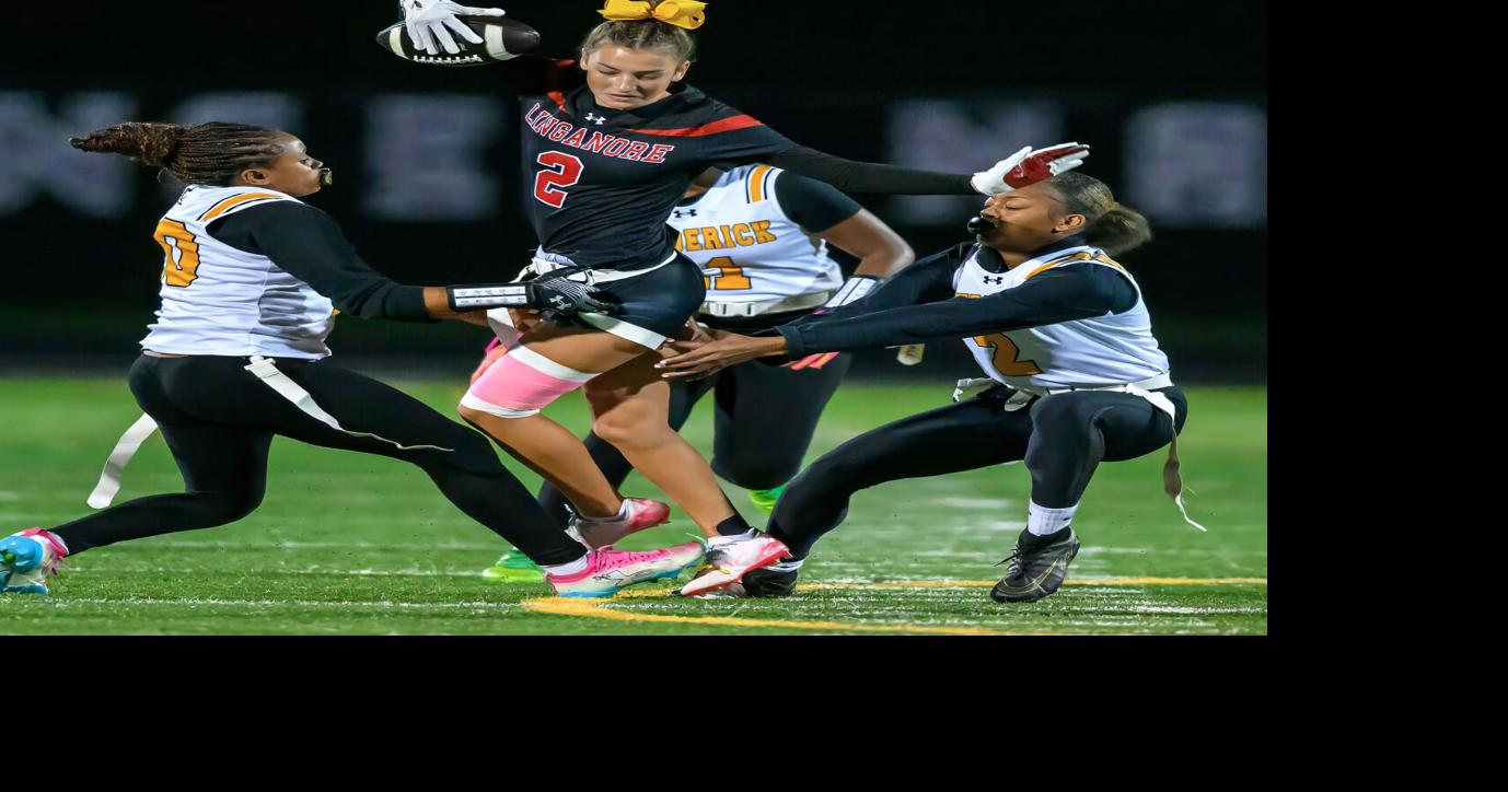 Exceeding expectations, Linganore flag football's defense claims another victim