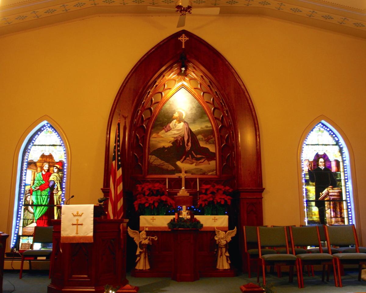 An oldtime country church tour Churches dressed up for Christmas