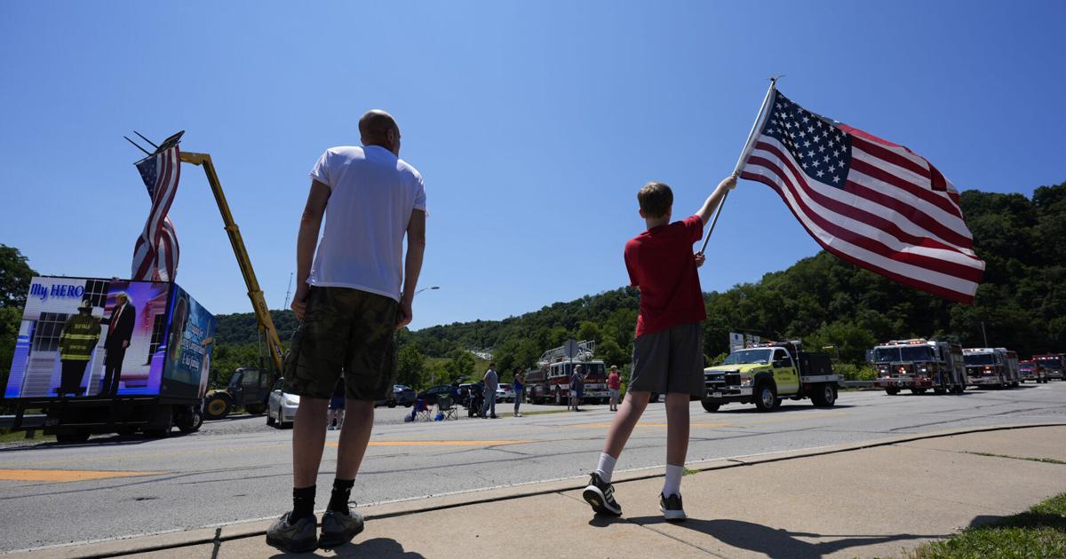 Firefighter killed at Trump rally honored with bagpipes, gun salute and ...