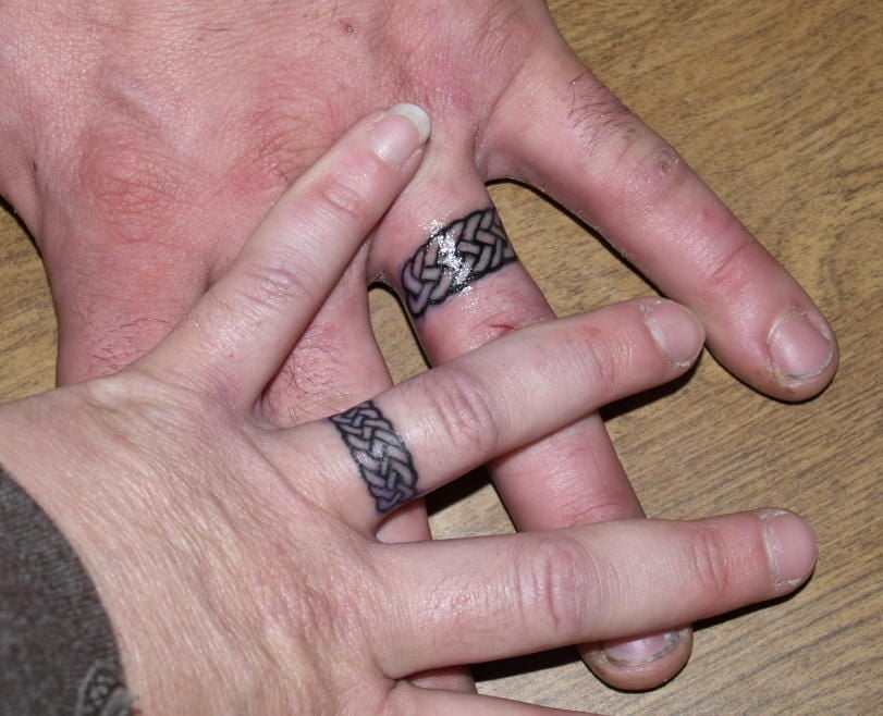 50+ Matching Wedding Ring Tattoos For Couples (2024)-totobed.com.vn