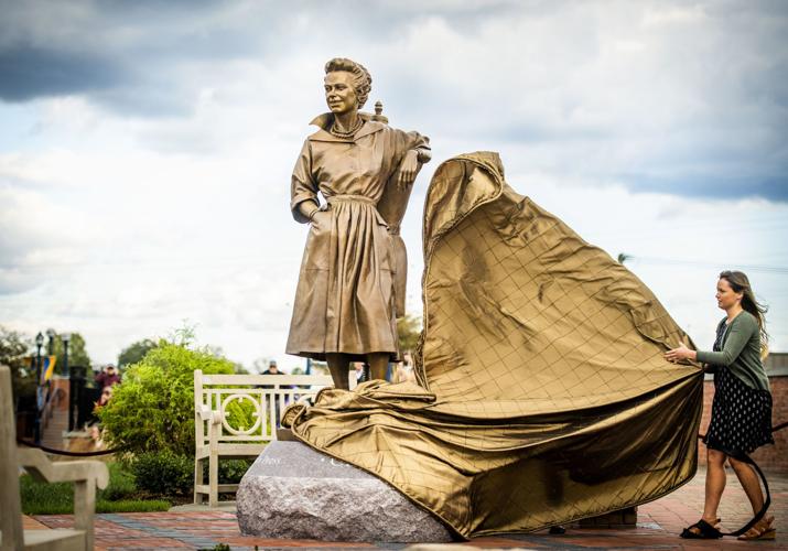 Photos of the Year -- Claire McCardell Statue Unveiling