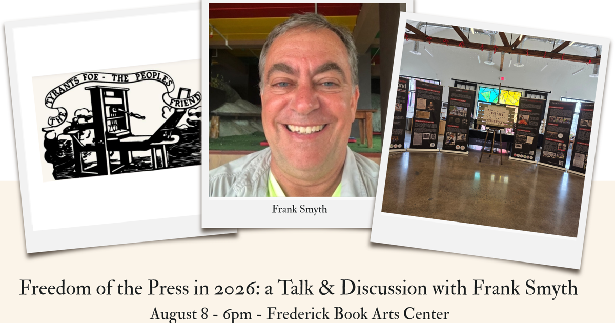 Freedom of the Press in 2026 - A Talk & Discussion with Award-Winning Investigative Journalist Frank Smyth