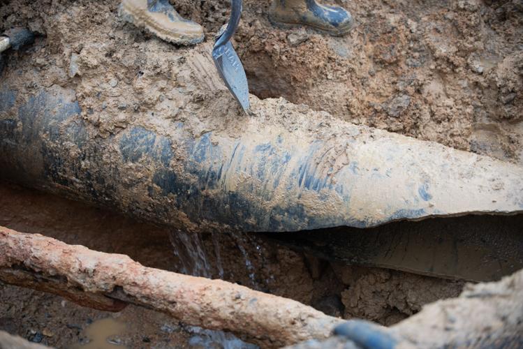 Downtown water main break disrupts service, damages street | Services ...