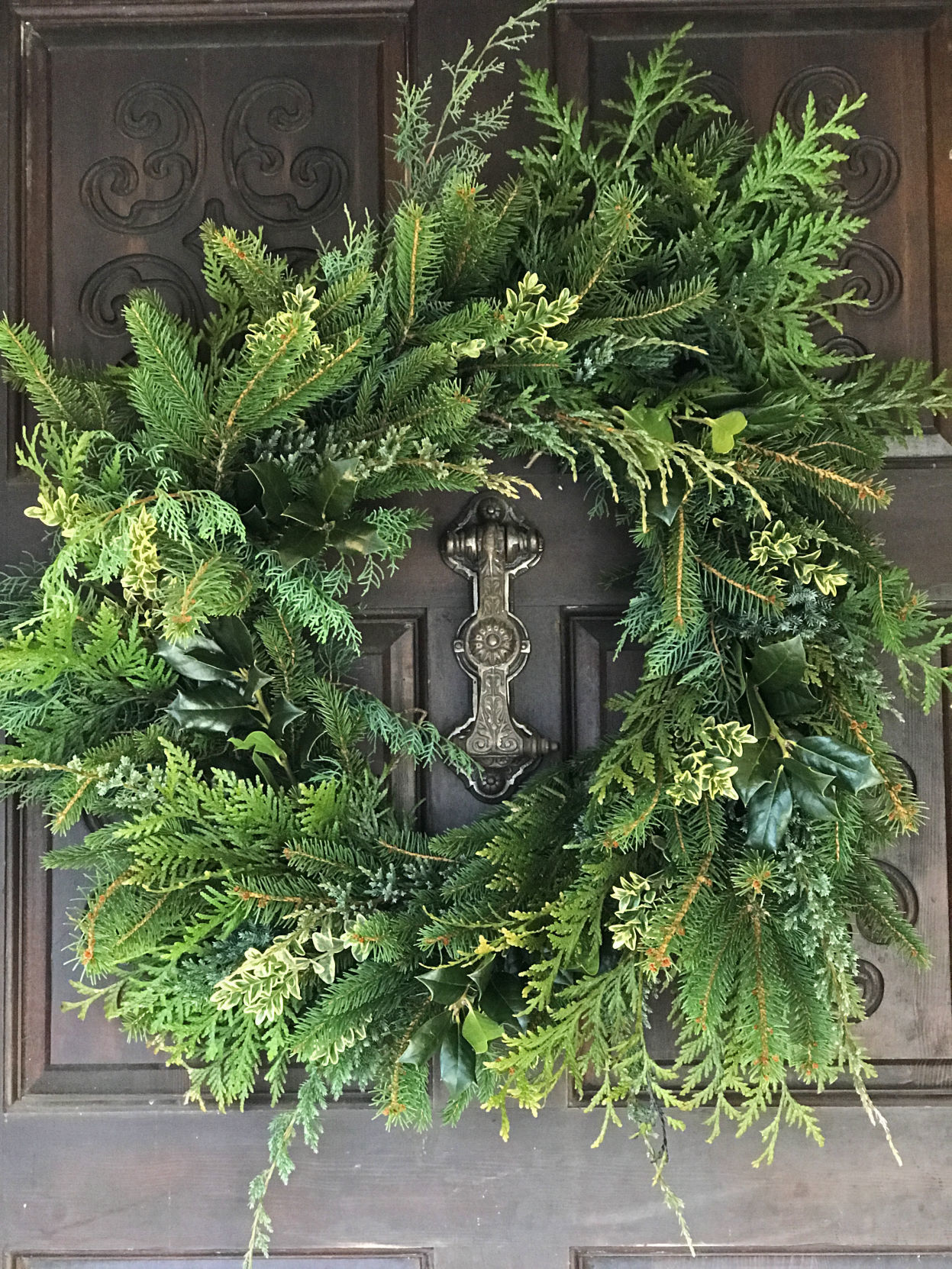 raffia christmas garland