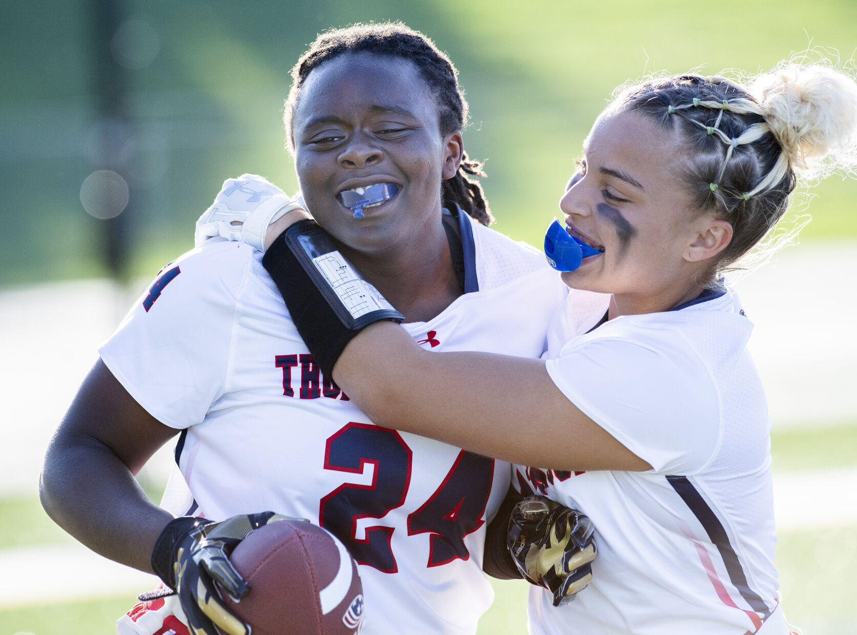 Patriots Dominate Railroaders in Flag Football with 37-2 Victory