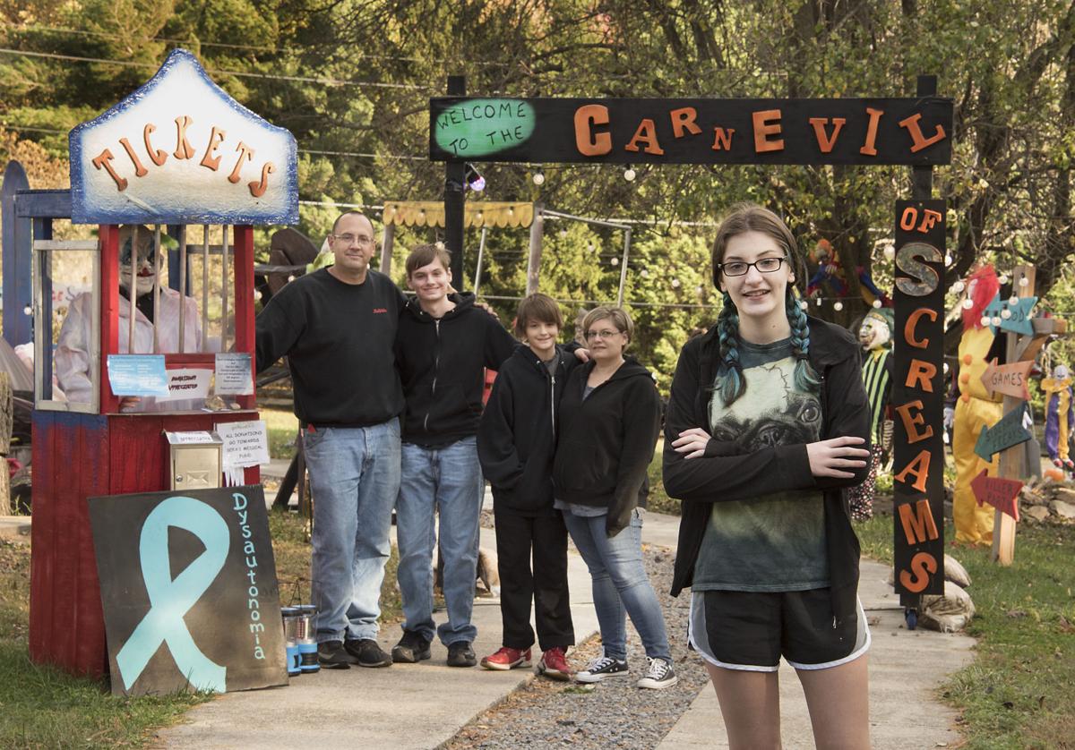 Ijamsville family raises treatment funding through Halloween display