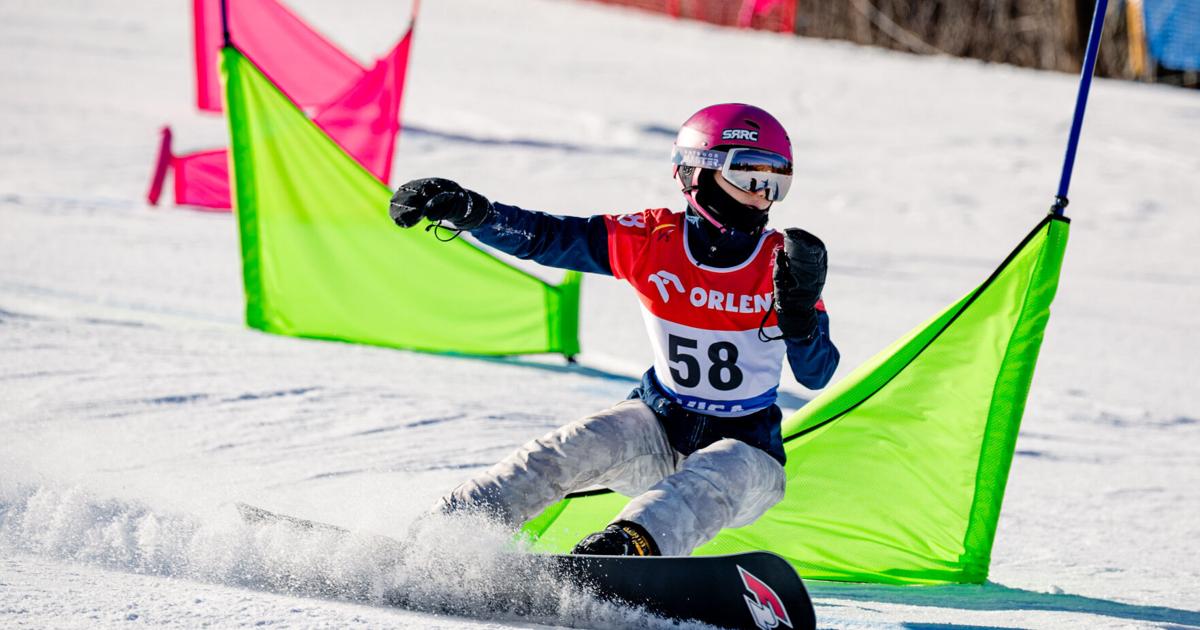 Canted Risers Snowboarding A riser on the slopes, Urbana sophomore Emily Dinh competes at ...