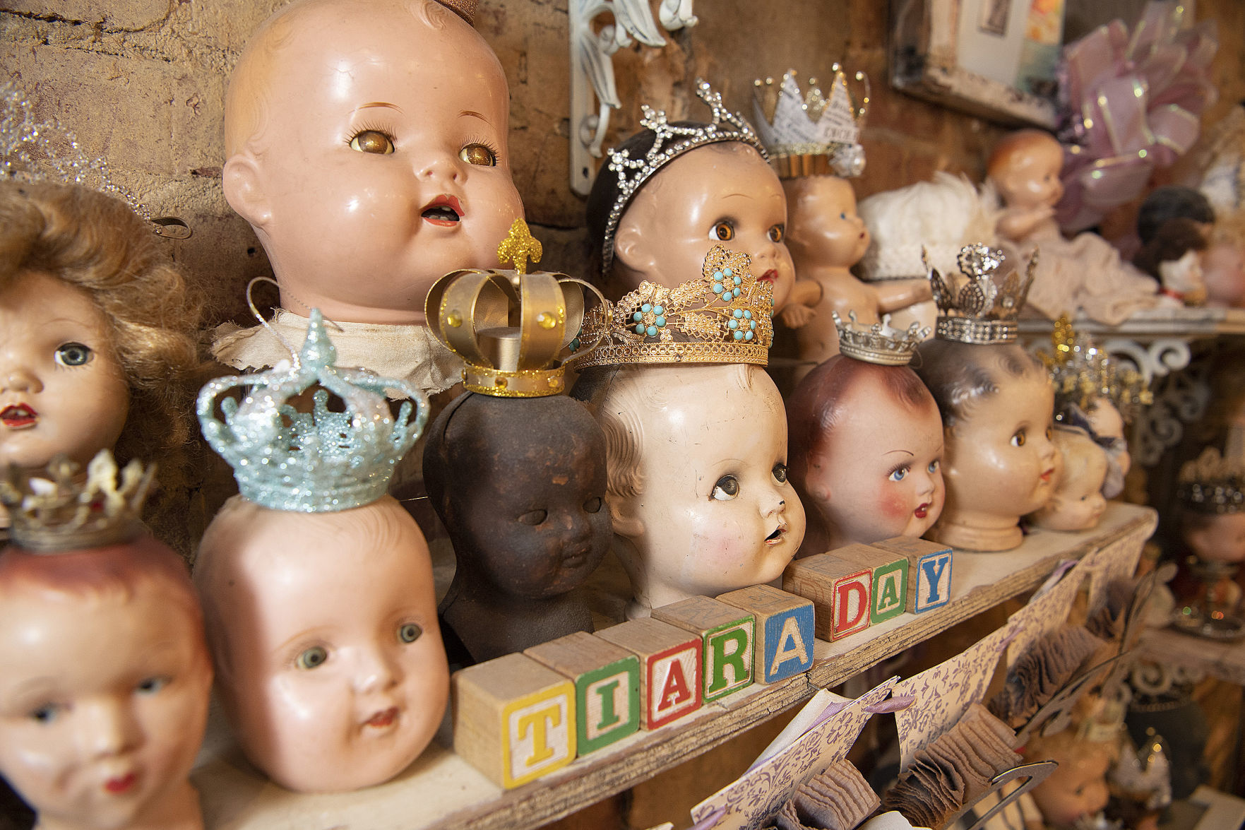 vintage doll heads