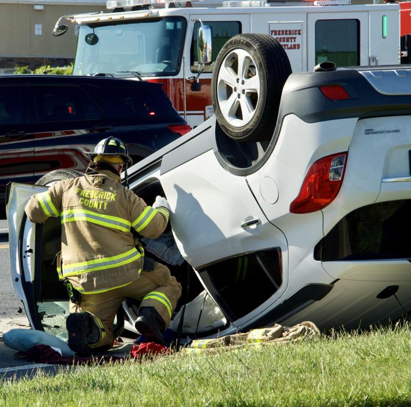 Three people taken to hospitals after three-vehicle crash in Frederick ...