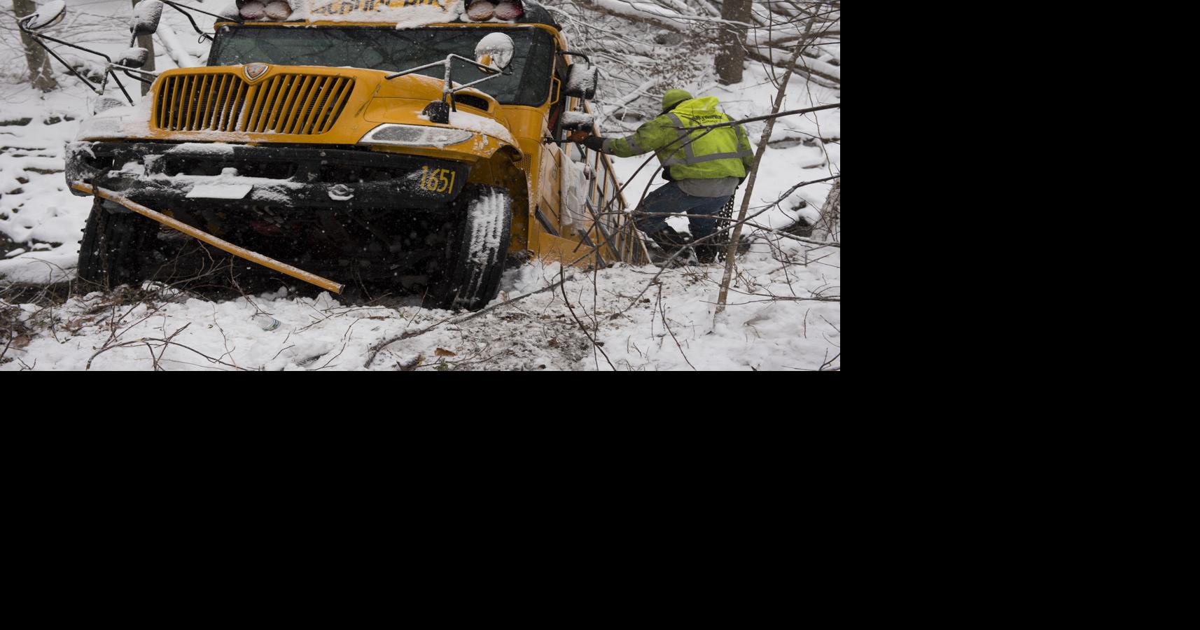 No injuries after school bus crashes into creek; parents angered by ...