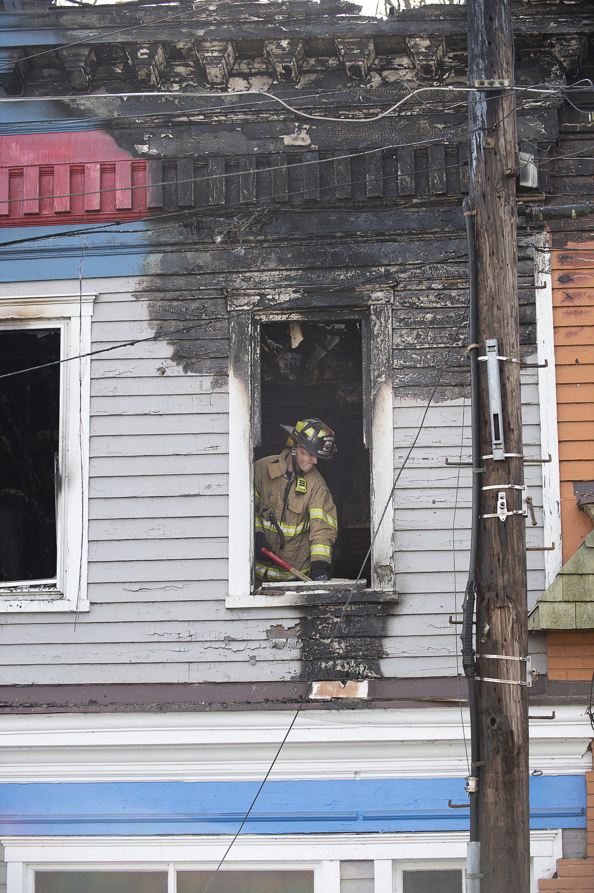 Two injured, four buildings damaged in Brunswick fire Public