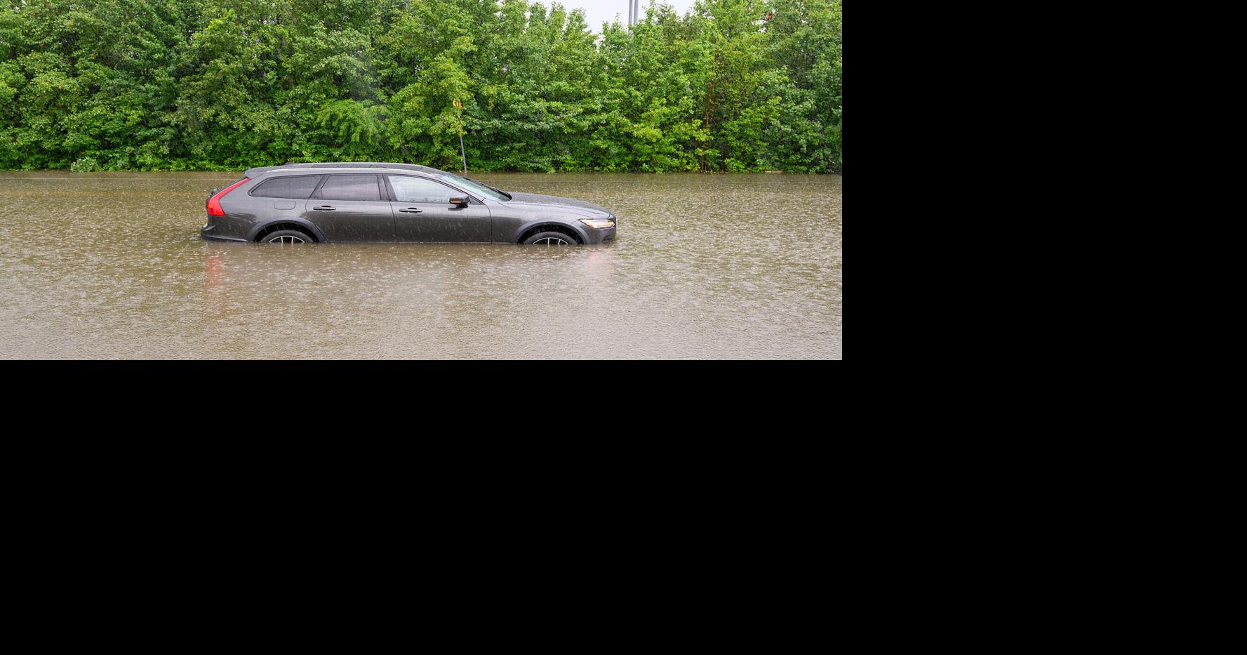 Stand Alone-Car in High Water on New Design Rd.