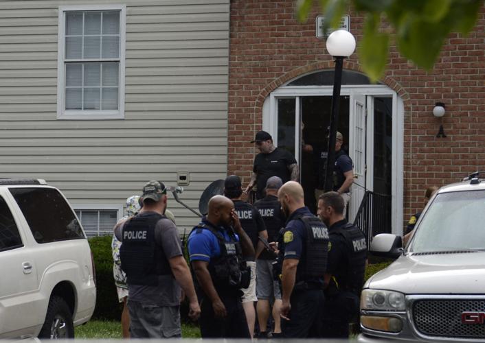 police casing a house