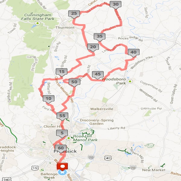 Tour De Frederick Routes Tour De Frederick Routes