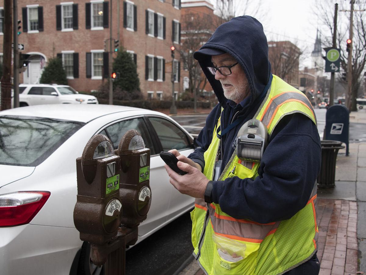 Parking enforcement monitor Pete Buckley