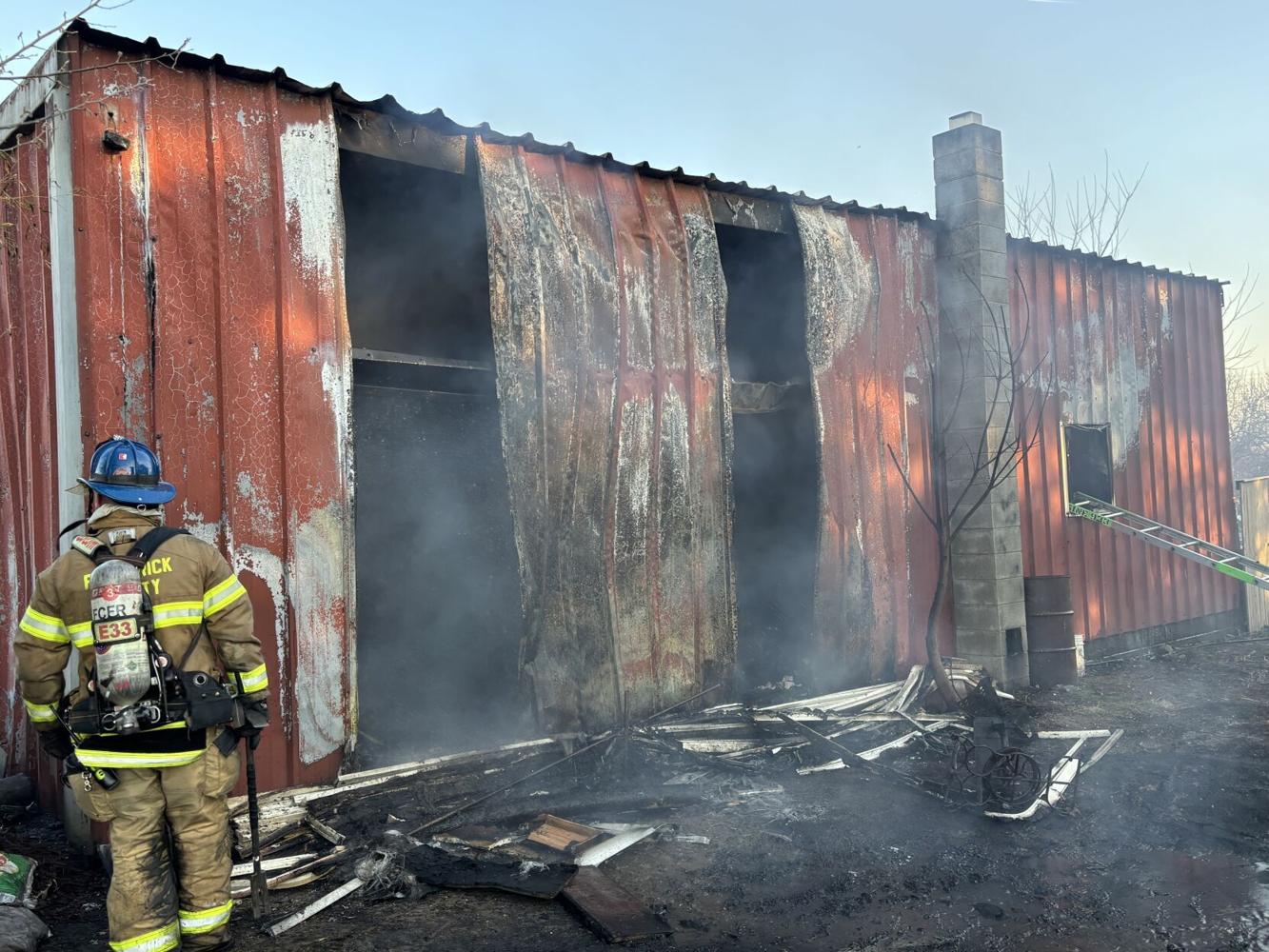 Updated: Man critically injured in structure fire, second person ...