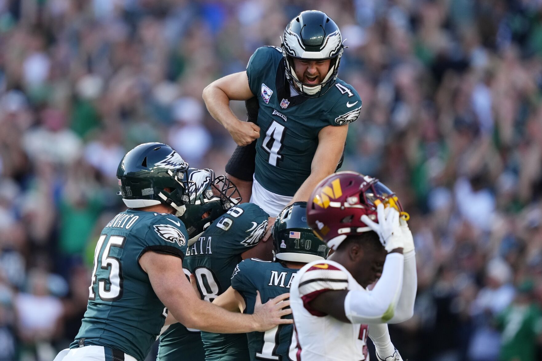 Philadelphia Eagles defeat Washington Commanders in thrilling overtime  victory - BVM Sports