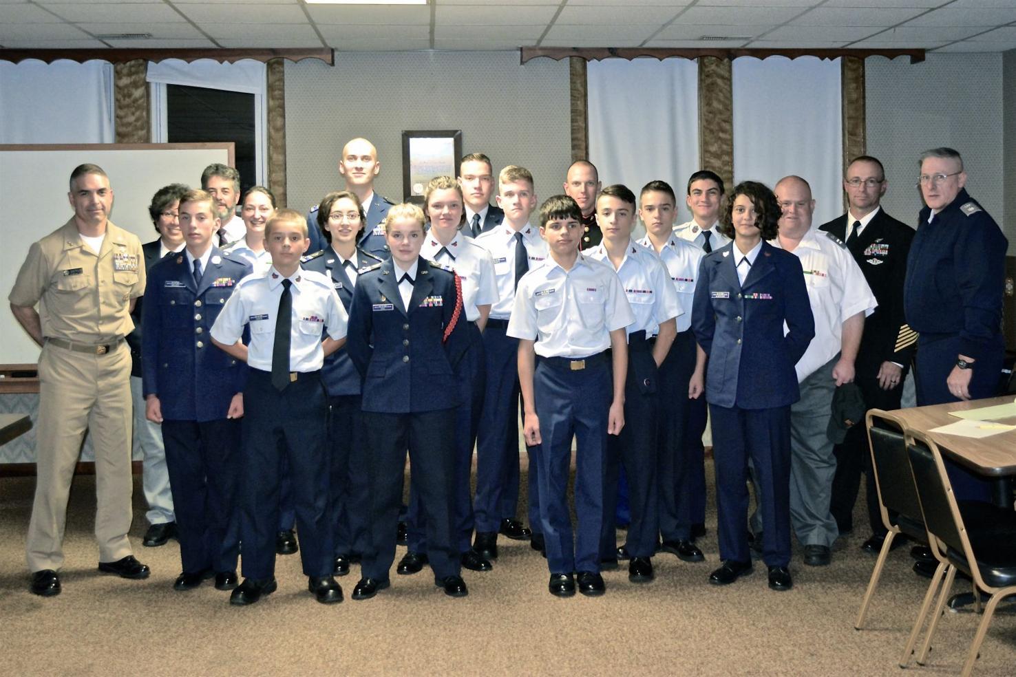 Mount Airy Composite Squadron of CAP presents awards promotions