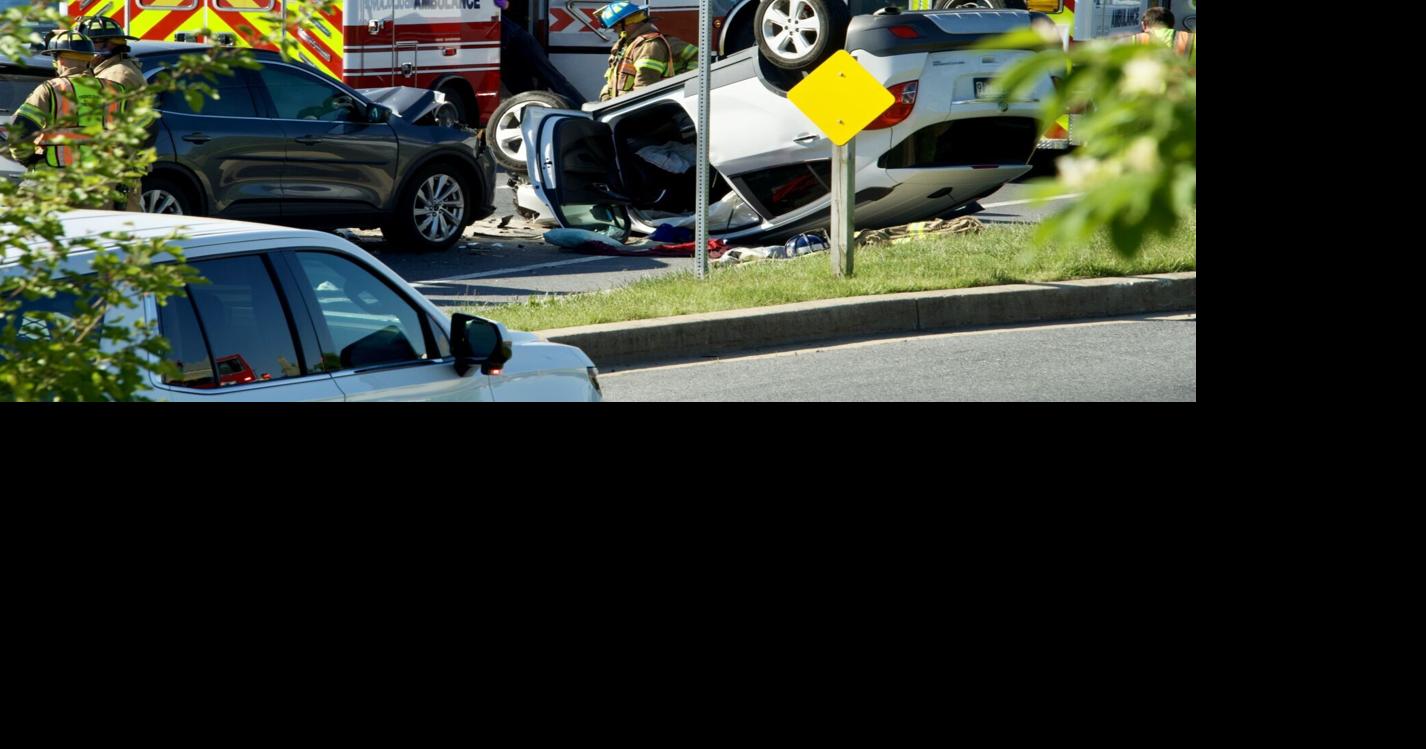 Three people taken to hospitals after three-vehicle crash in Frederick ...