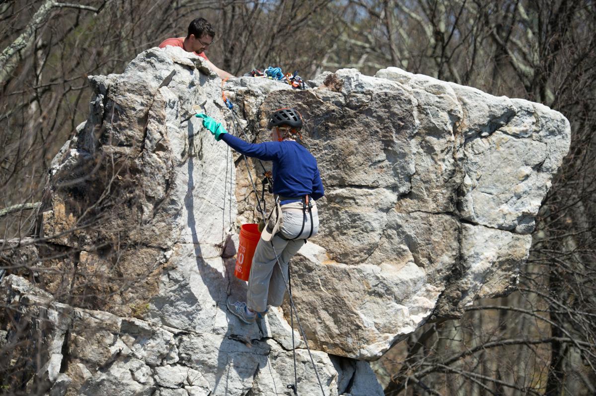 Group Climbs To New Heights To Clear Graffiti At Catoctin Mountain Park Environment Fredericknewspost Com