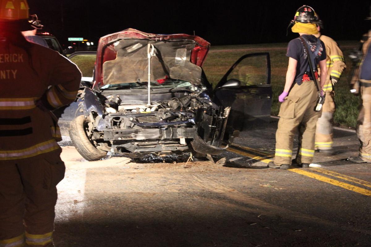 Car crash sends two people to shock trauma center