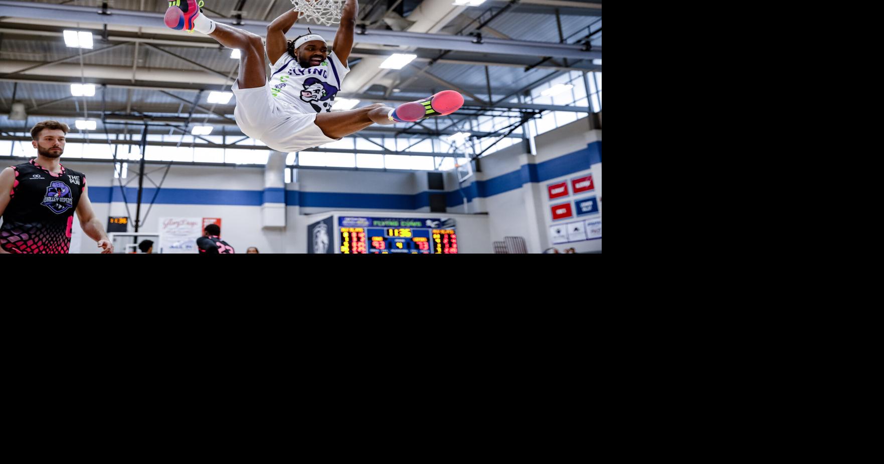 Flying Cows' Edward Dyson III getting every last drop of basketball out of his body on 'crazy' journey