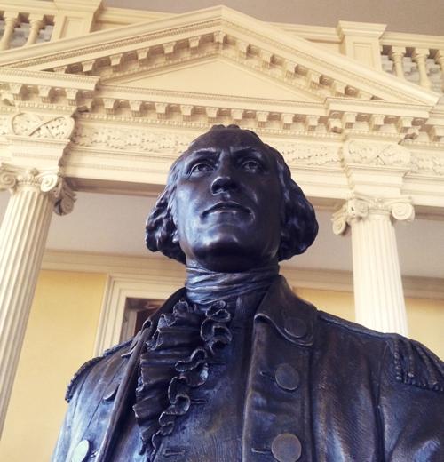 George Washington in the Old Senate Chamber