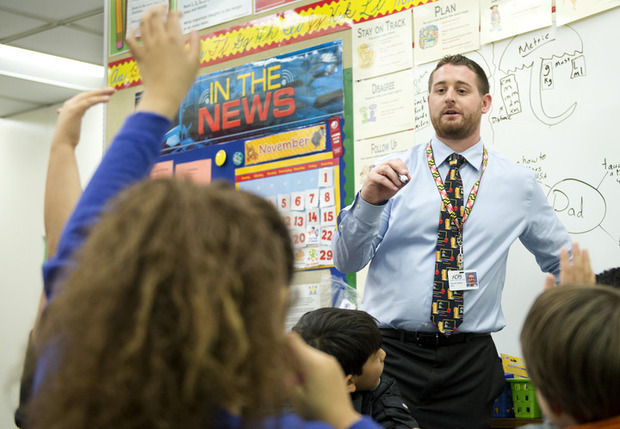 male elementary teacher