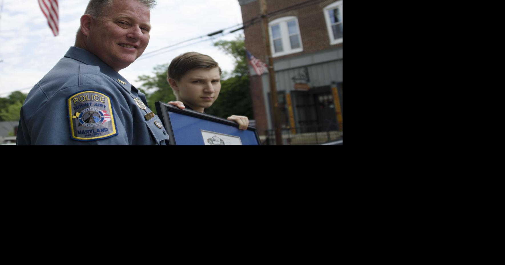 Mount Airy teen credited with design of new police department’s badge ...
