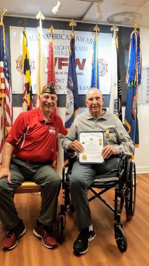Honorable Discharge Medal presentation