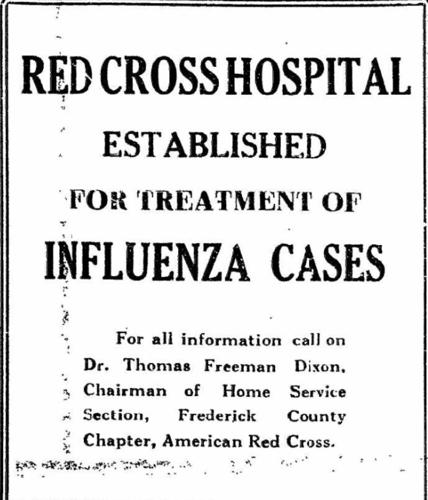 The Spanish Flu and Red Cross in Frederick | Hospitals And Doctors ...