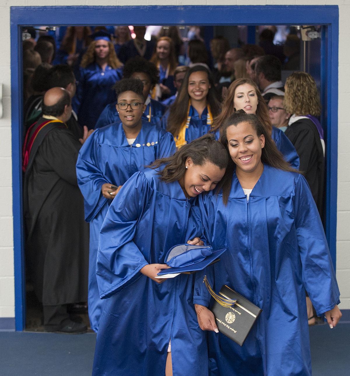 Walkersville High School graduates say an emotional goodbye