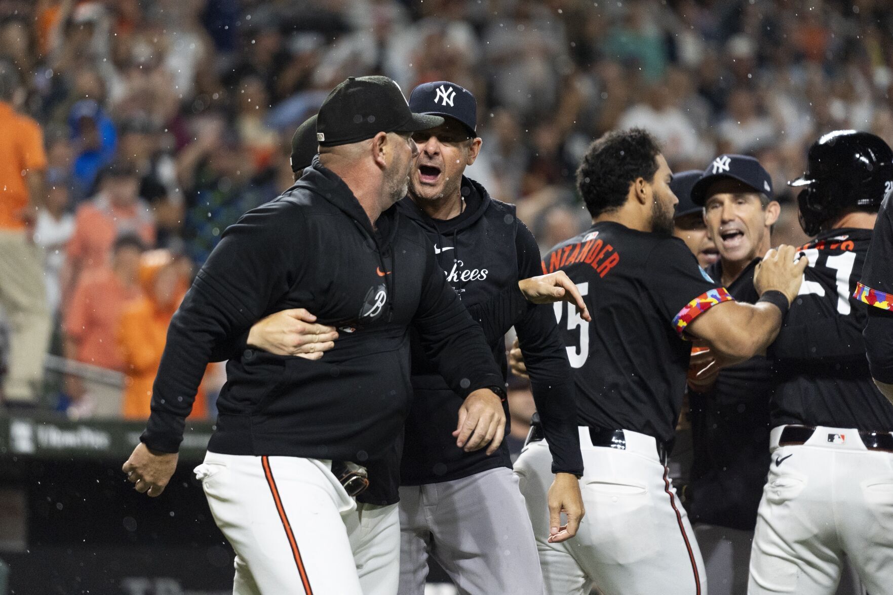 Benches Clear In Orioles Vs. Yankees Game After Heston Kjerstad Is Hit ...