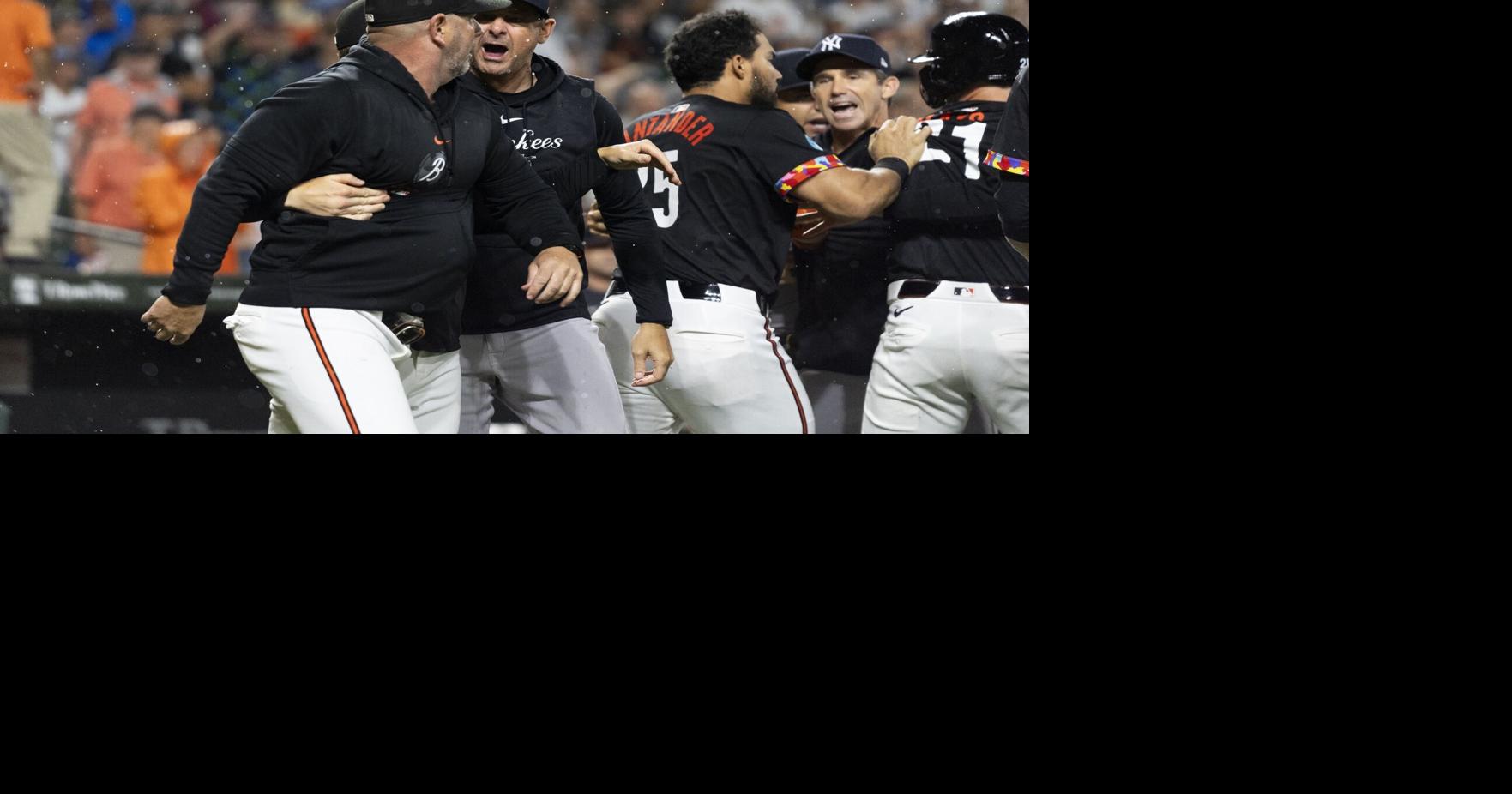 Benches clear in Orioles vs. Yankees game after Heston Kjerstad is hit ...