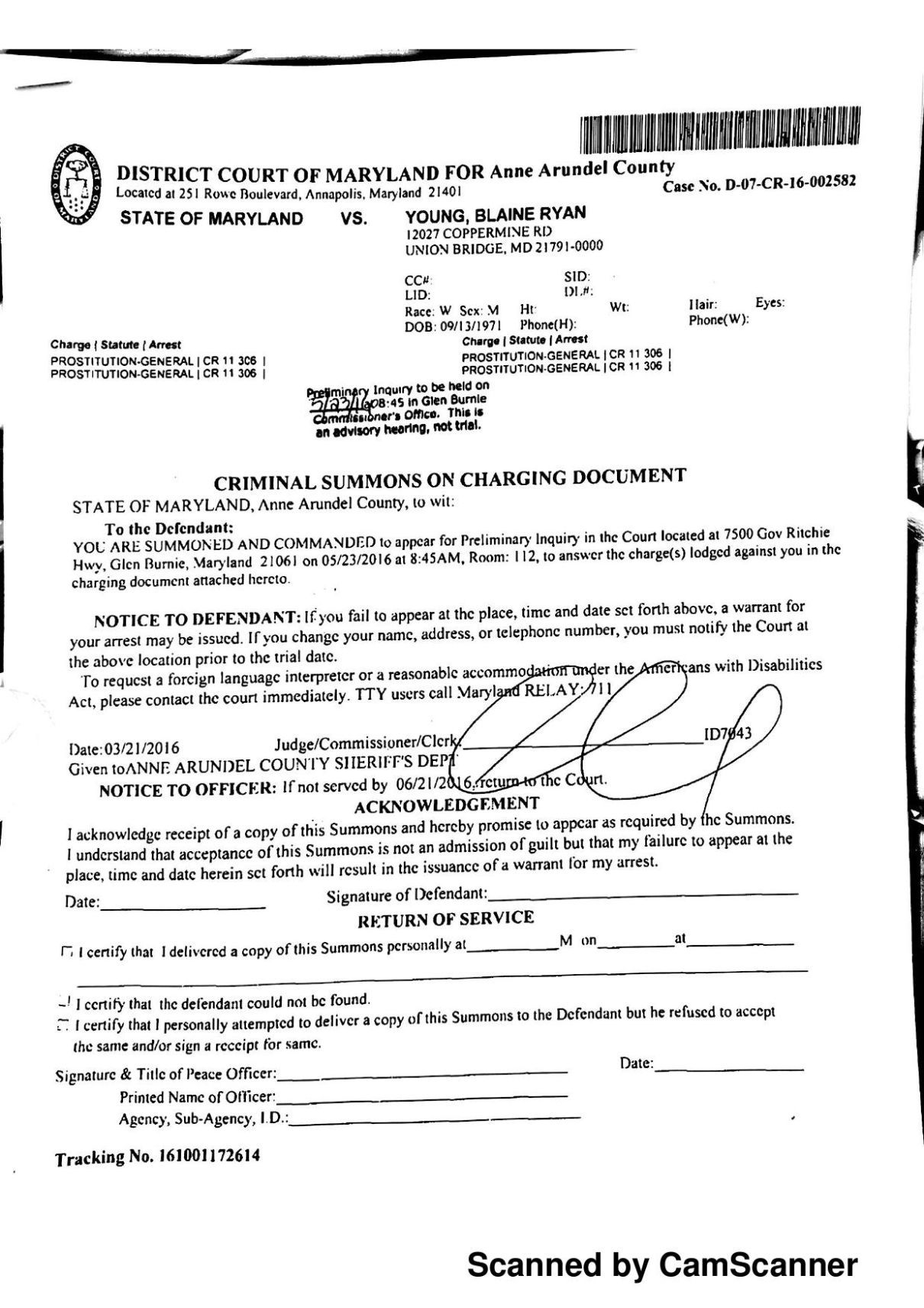 District Court of Md. for Anne Arundel Co. charging documents | | fredericknewspost.com District Court of Md. for Anne Arundel Co. charging documents | | fredericknewspost.com