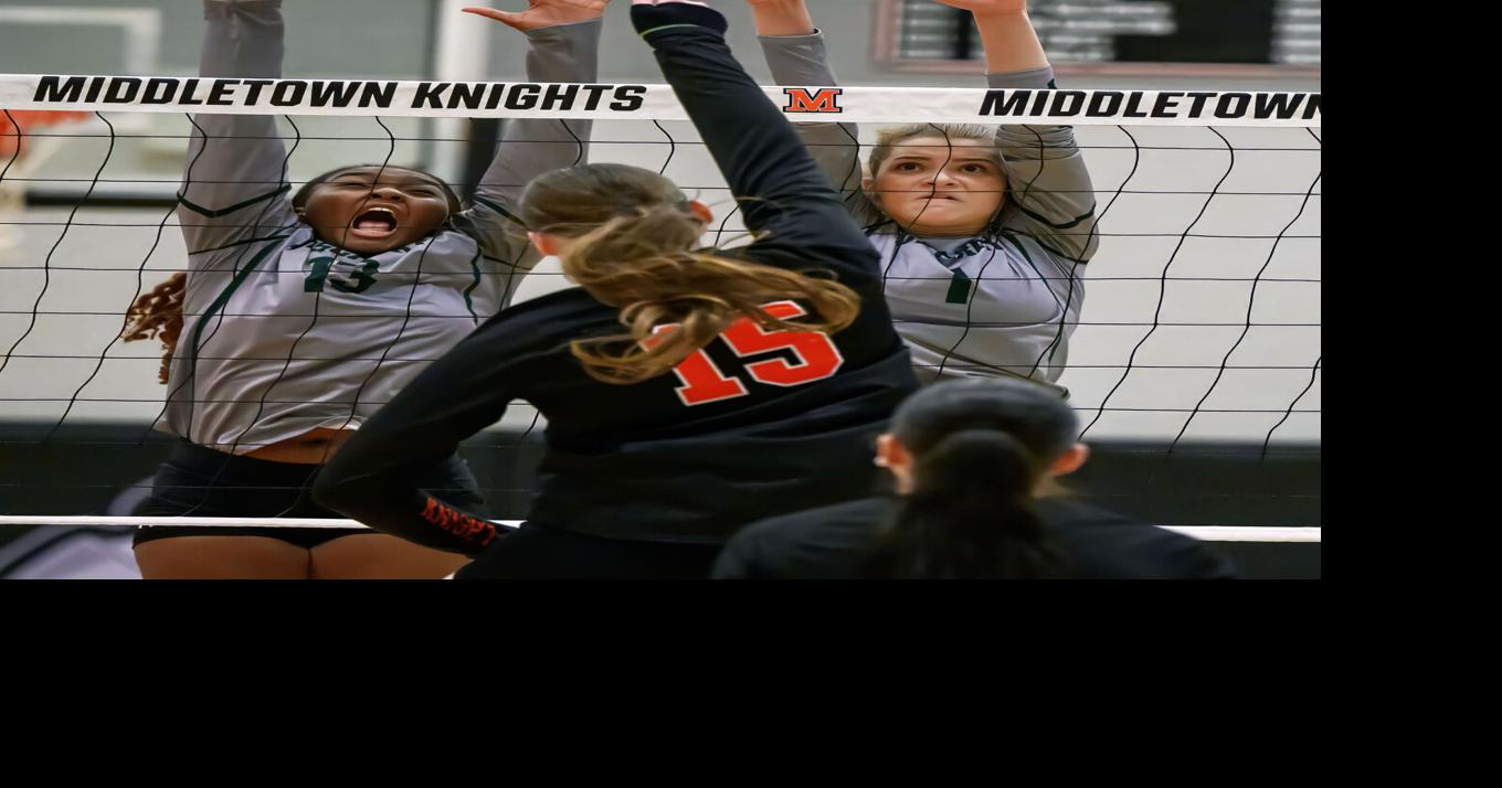 Titans handle last-minute lineup shuffle to defeat Knights for first volleyball win