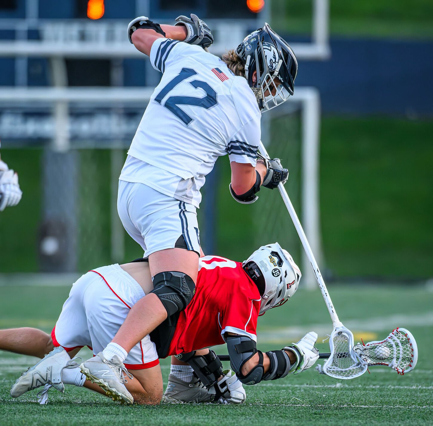 In another shutdown performance, Hawks handcuff rival Lancers for boys lacrosse win