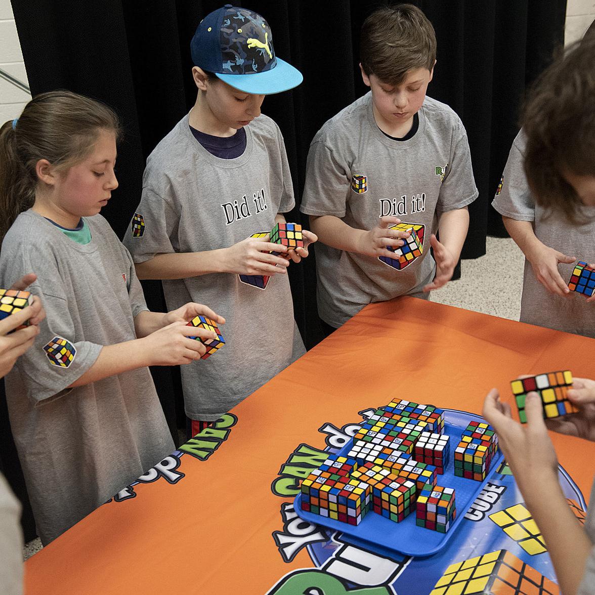 Local student breaks records in Rubik's Cube competition