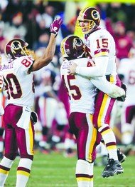 FedEx Field, Landover, Maryland, .Washington Redskins quarterback Todd  Collins #15 steps in late in the first half due to minor injury to team  mate Jason Campbell. First snap, (over his head), game