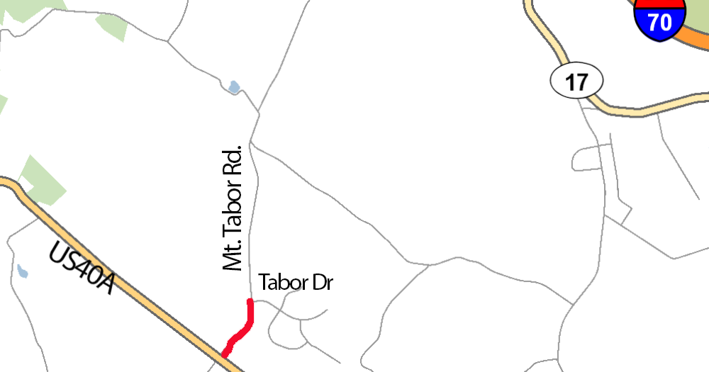 Daytime closure of Mount Tabor Road near Old National Pike to begin June 24 - Vimarsana News