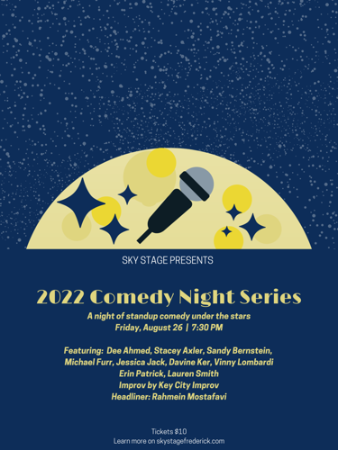 2022 Comedy Night Series August Poster FINAL